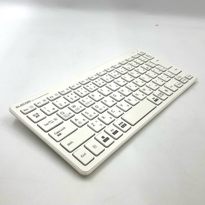 【全額返金保証】【最速発送】ELECOM Slim Pantograph Keyboard TK-FBP100WH 美品 動作確認済