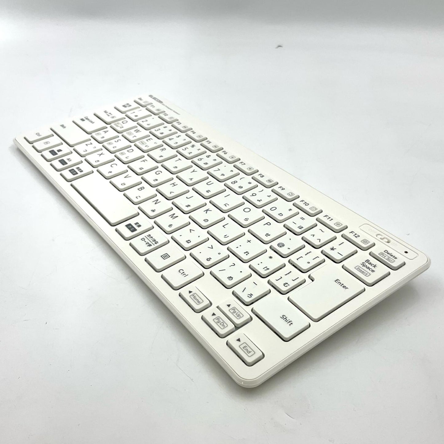 【全額返金保証】【最速発送】ELECOM Slim Pantograph Keyboard TK-FBP100WH 美品 動作確認済