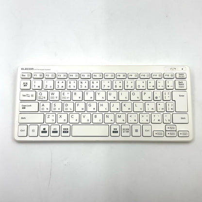 【全額返金保証】【最速発送】ELECOM Slim Pantograph Keyboard TK-FBP100WH 美品 動作確認済