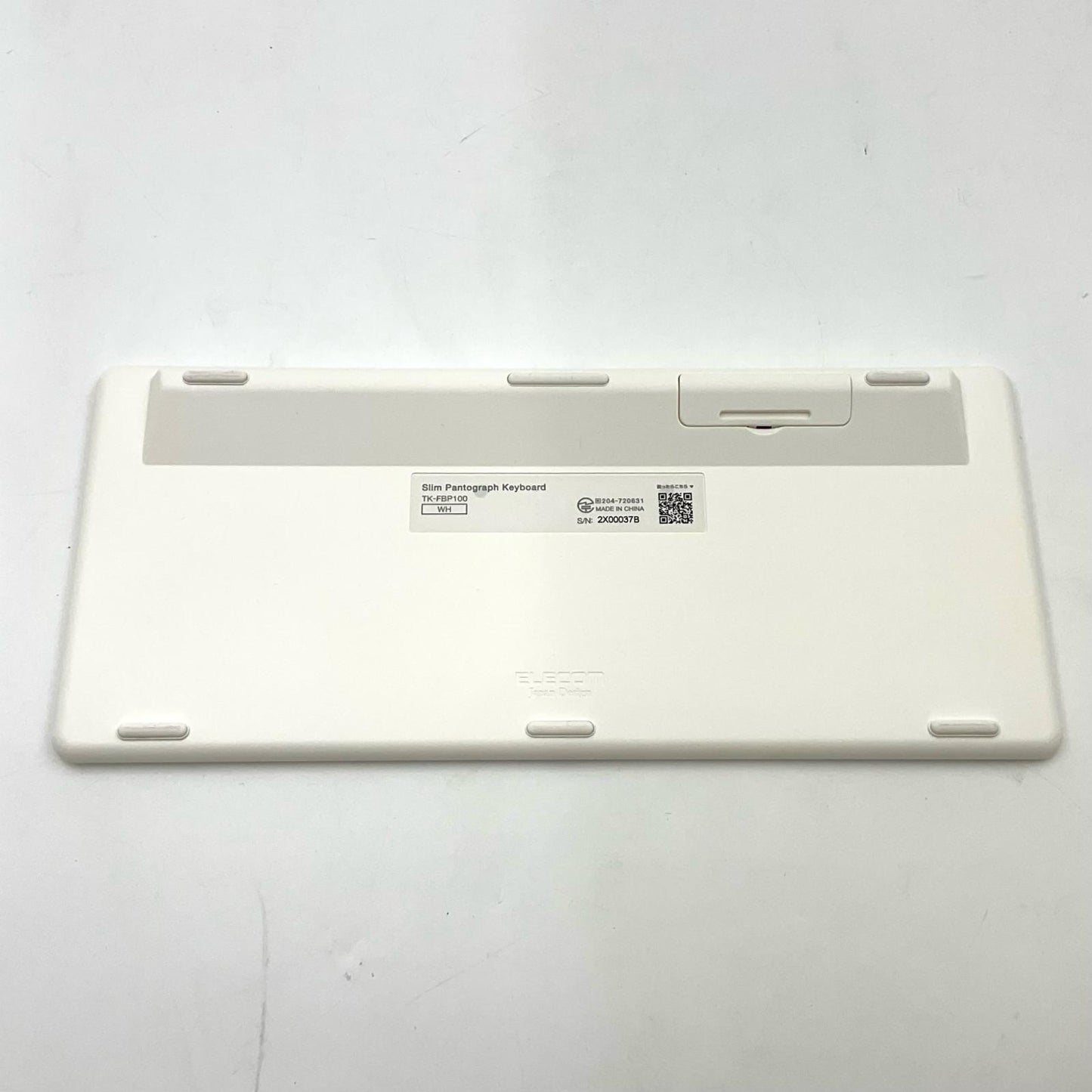 【全額返金保証】【最速発送】ELECOM Slim Pantograph Keyboard TK-FBP100WH 美品 動作確認済
