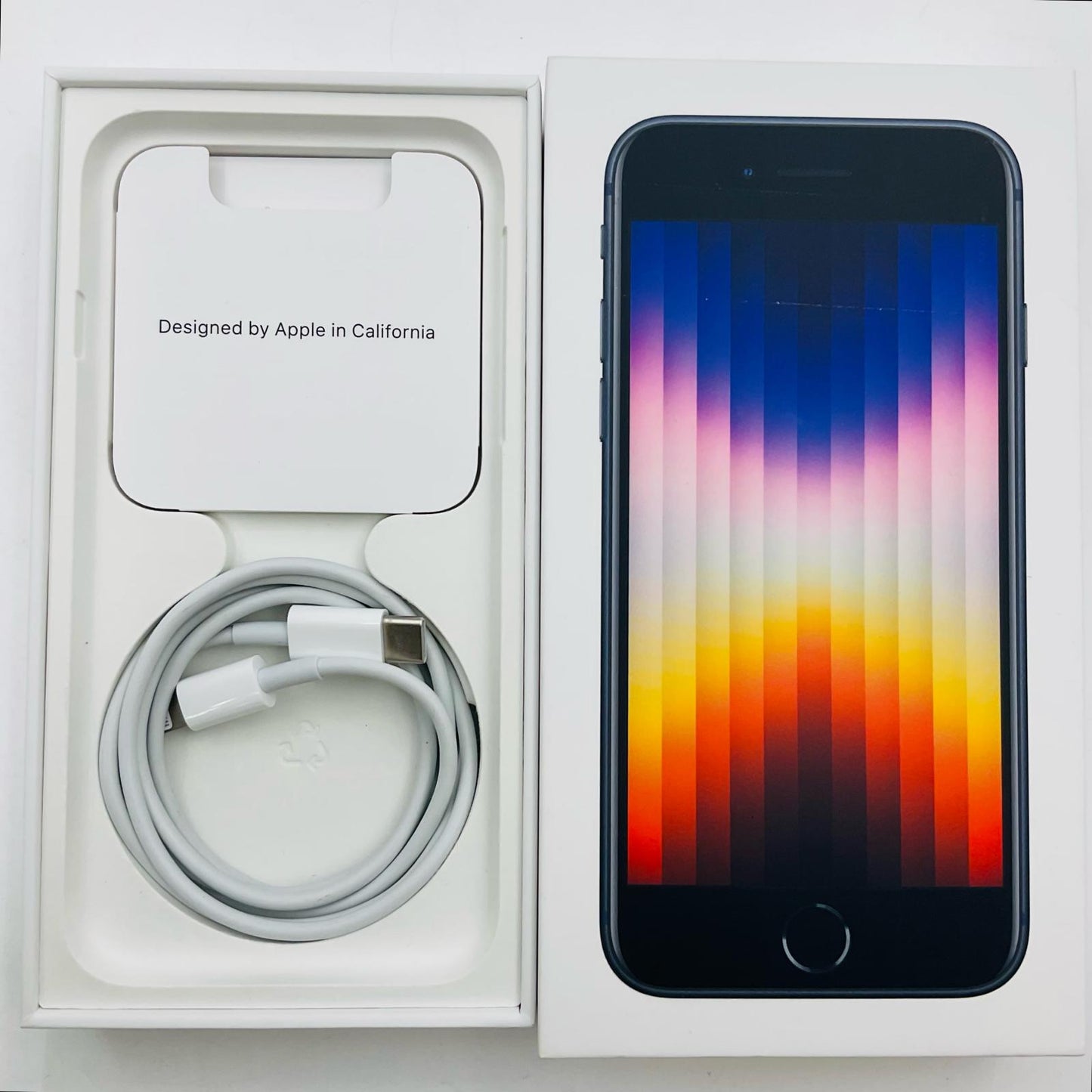 【全額返金保証】【最速発送】Apple iPhone iPhone SE（第3世代） 64GB ミッドナイト Softbank 白ロム 動作確認済 98%