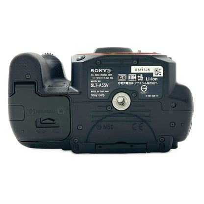 【全額返金保証】【最速発送】Sony デジタル一眼 α55 SLT-A55V ボディ ブラック 動作確認済