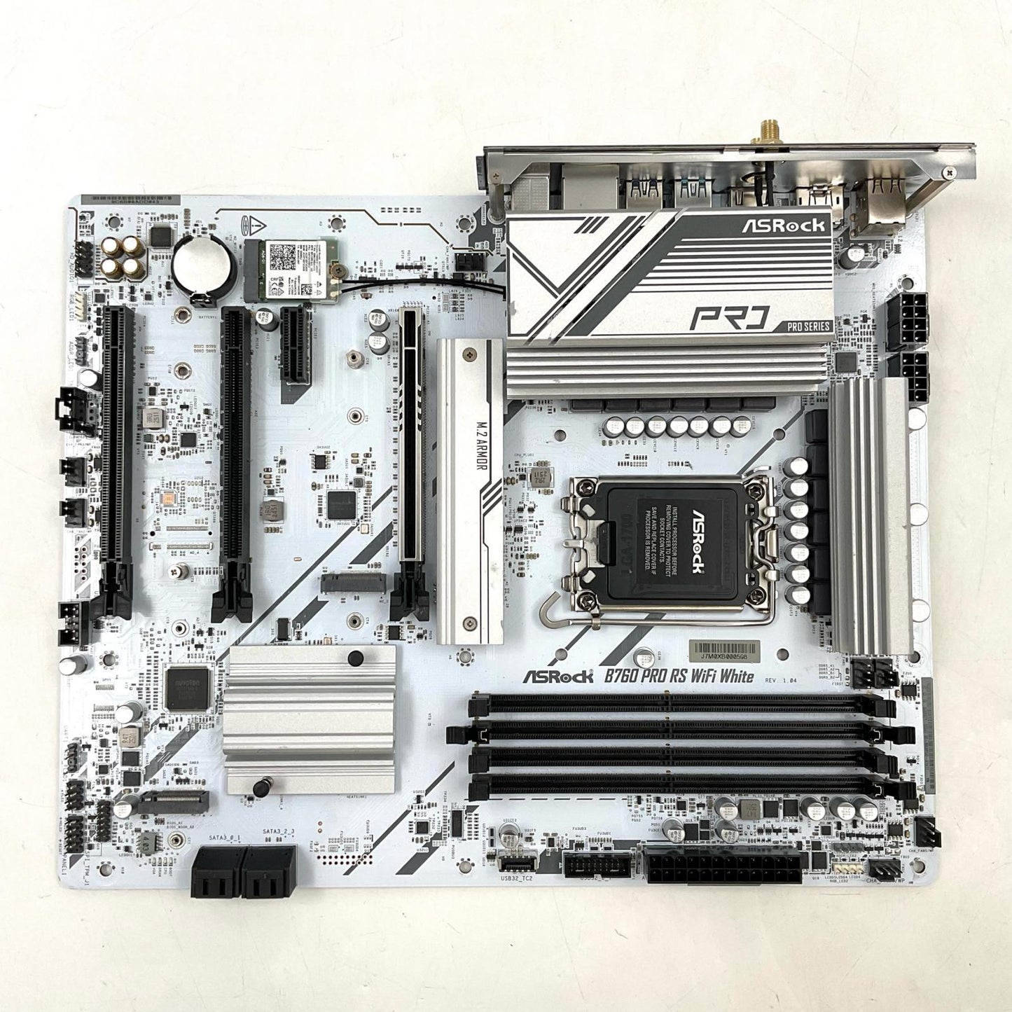 【最速発送】ASRock マザーボード INTEL B760 ATX LGA1700マザーボード B760 Pro RS WiFi White【難有】
