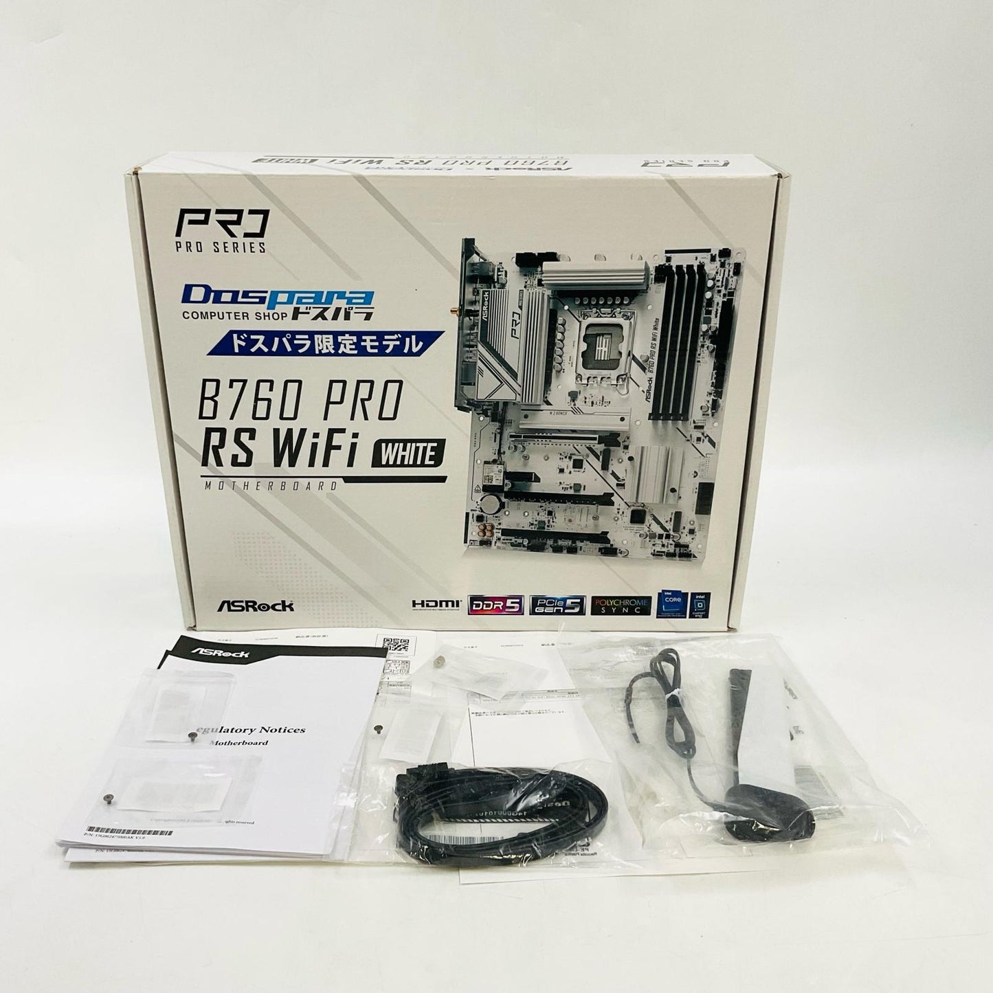 【最速発送】ASRock マザーボード INTEL B760 ATX LGA1700マザーボード B760 Pro RS WiFi White【難有】