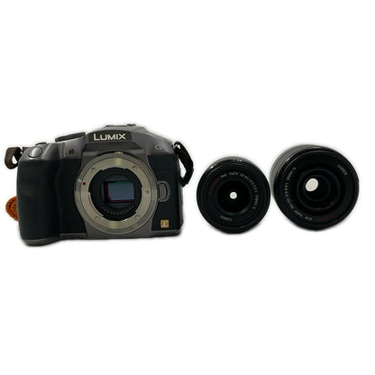 【最速発送】Panasonic デジタル一眼 LUMIX DMC-G6W ダブルズームレンズキット ブラック【難有】