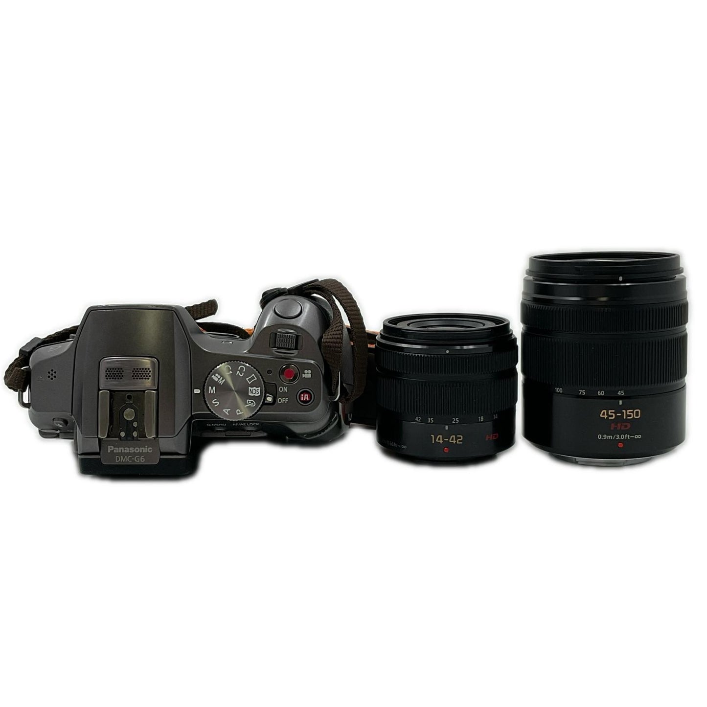 【最速発送】Panasonic デジタル一眼 LUMIX DMC-G6W ダブルズームレンズキット ブラック【難有】