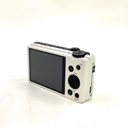 【全額返金保証】【最速発送】CASIO コンパクトデジタルカメラ HIGH SPEED EXILIM EX-ZR100 ホワイト 美品 動作確認済