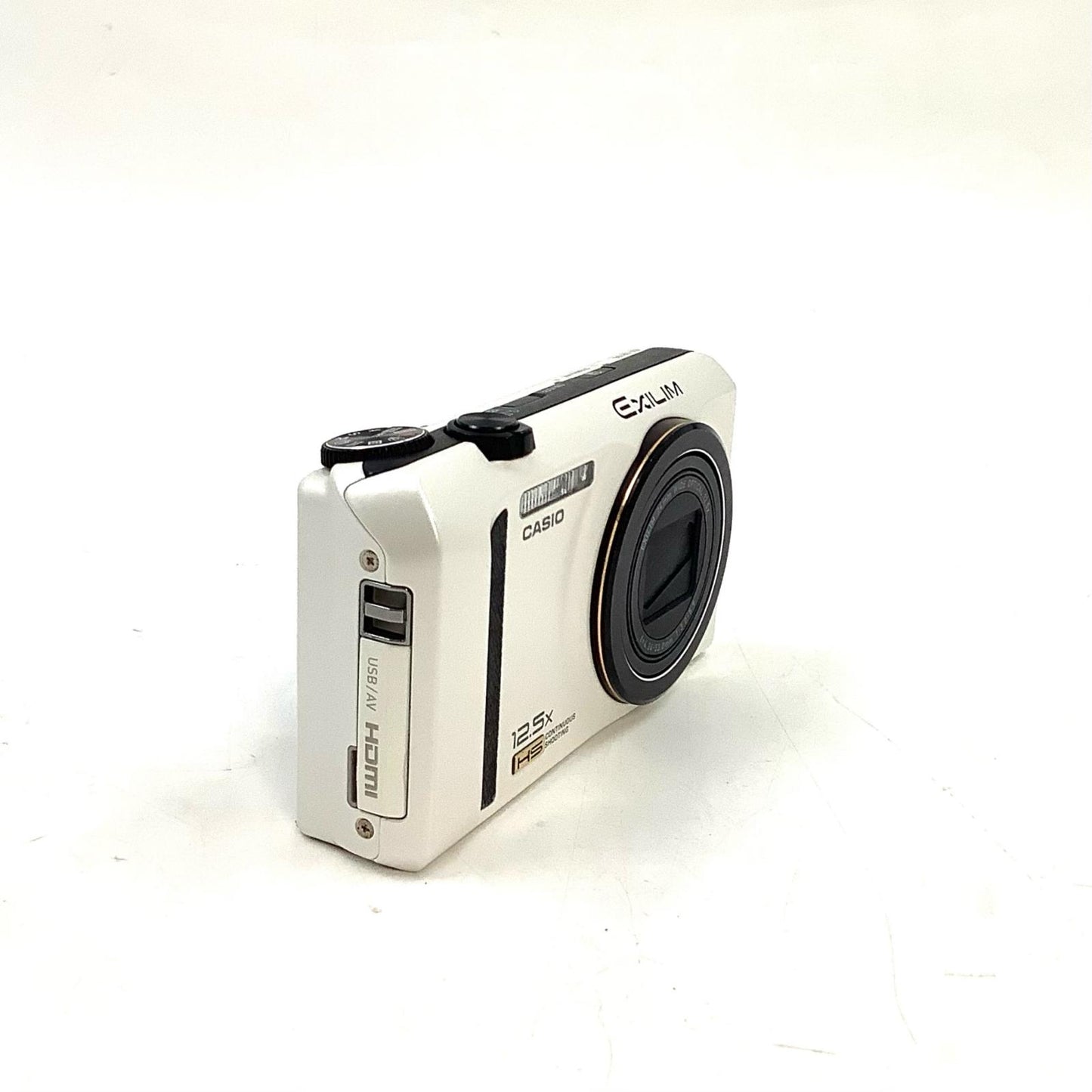 【全額返金保証】【最速発送】CASIO コンパクトデジタルカメラ HIGH SPEED EXILIM EX-ZR100 ホワイト 美品 動作確認済