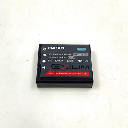 【全額返金保証】【最速発送】CASIO コンパクトデジタルカメラ HIGH SPEED EXILIM EX-ZR100 ホワイト 美品 動作確認済