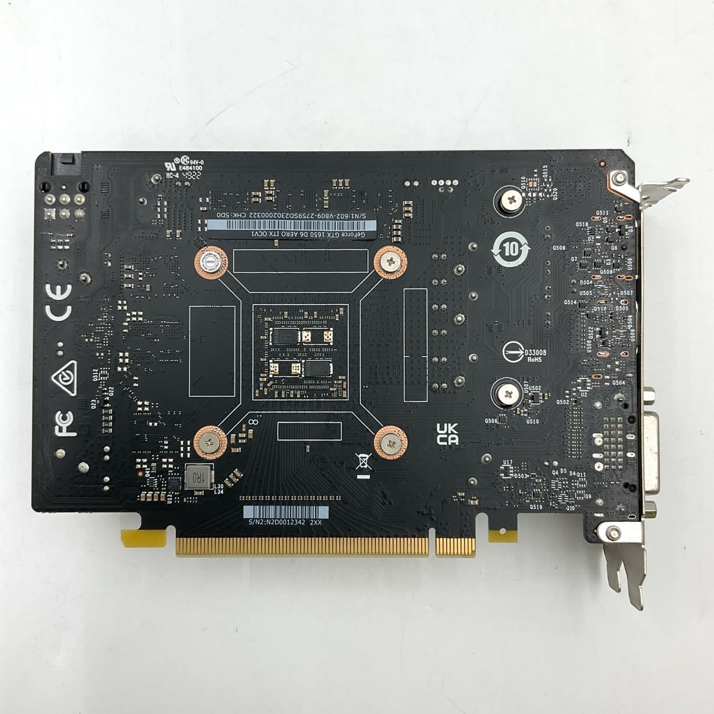 【全額返金保証】【最速発送】MSI グラフィックボード NVIDIA GeForce GTX 1650 GeForce GTX 1650 D6 AERO ITX OCV1 4GB 美品 動作確認済