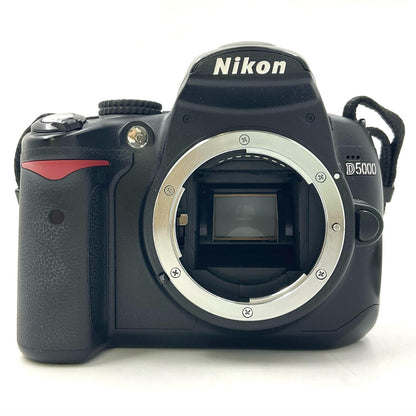 【全額返金保証】【最速発送】Nikon デジタル一眼 D5000 レンズキット ブラック 動作確認済