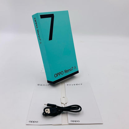 【全額返金保証】【最速発送】OPPO Reno 7A 128GB スターリーブラック SIMフリー CPH2353 白ロム 動作確認済