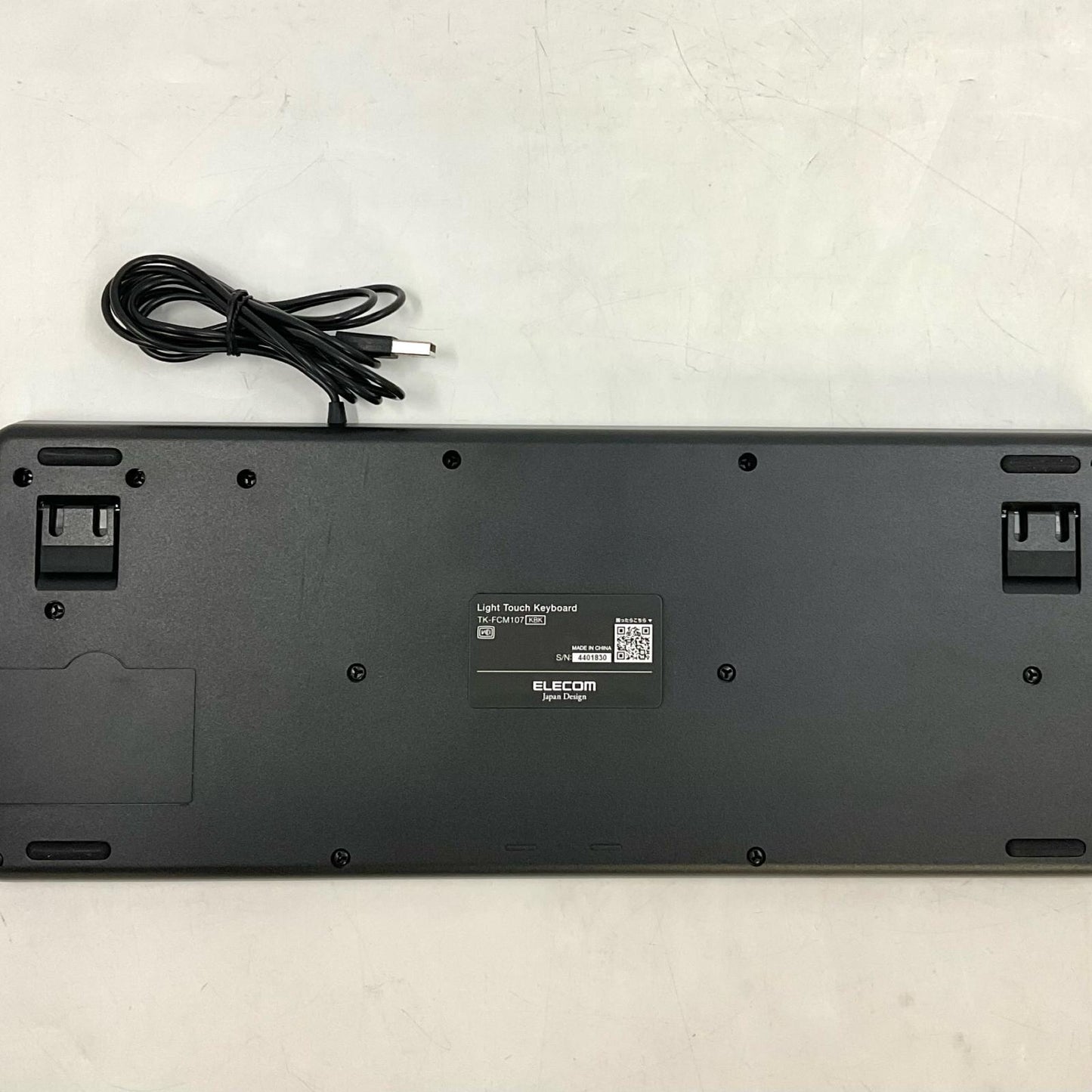 【全額返金保証】【最速発送】ELECOM 有線キーボード TK-FCM107KBK 美品 動作確認済