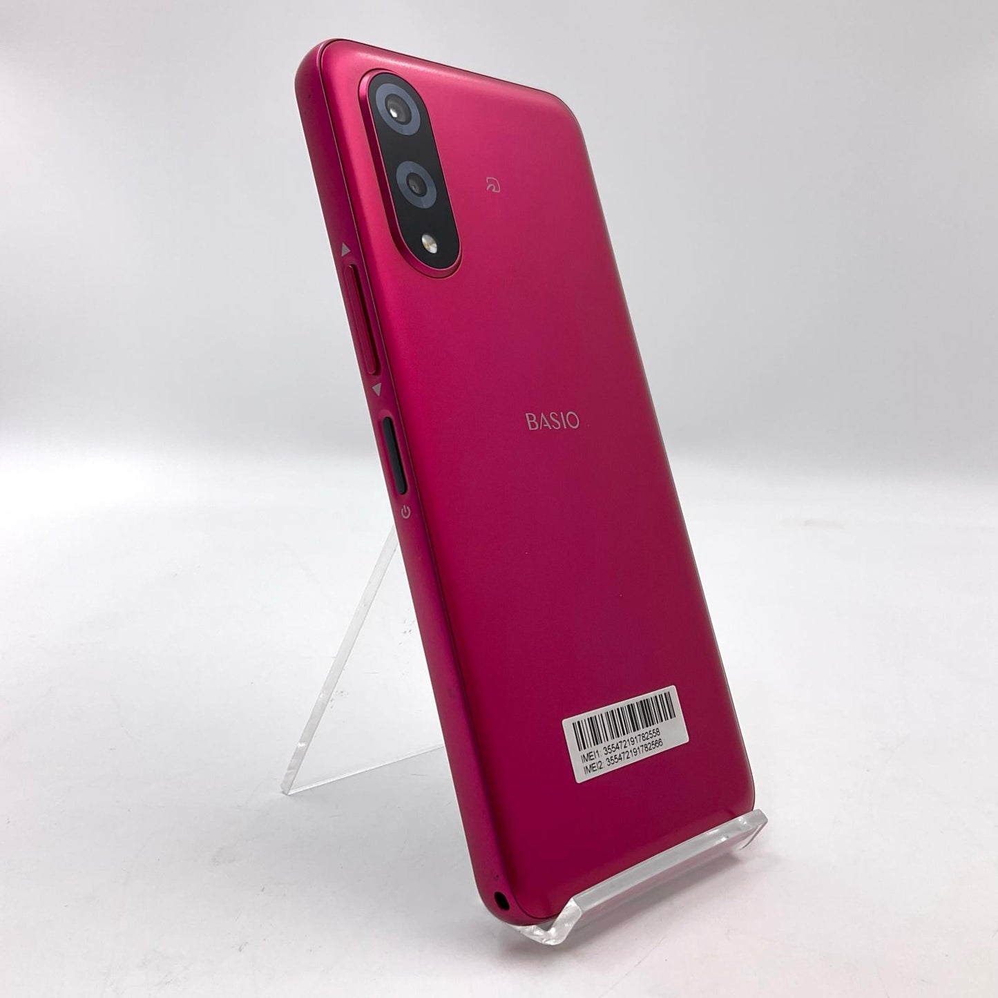 【全額返金保証】【最速発送】京セラ BASIO Active3 64GB レッド au SIMフリー KYG04 白ロム 動作確認済