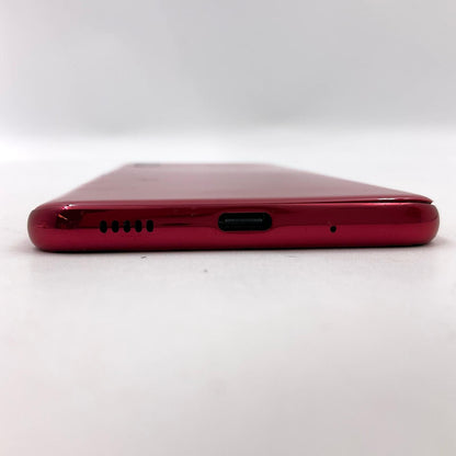 【最速発送】SAMSUNG Galaxy A20 32GB レッド au SIMフリー SCV46 白ロム【難有】
