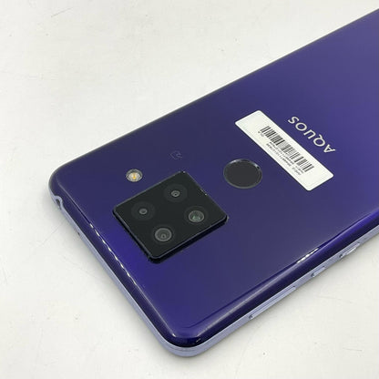 【全額返金保証】【最速発送】SHARP AQUOS sense4 Plus パープル 楽天モバイル SH-M16 白ロム 美品 動作確認済