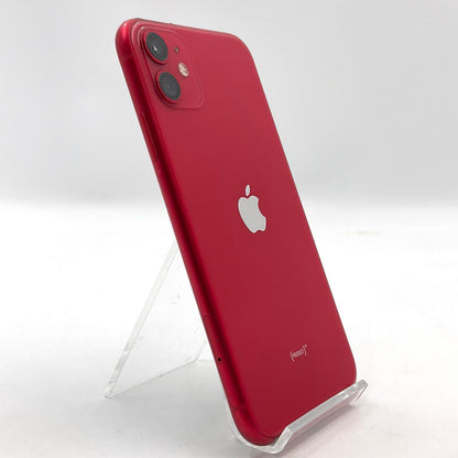 【全額返金保証】【最速発送】Apple iPhone iPhone 11 128GB (PRODUCT)RED docomo SIMフリー 白ロム 動作確認済 73%