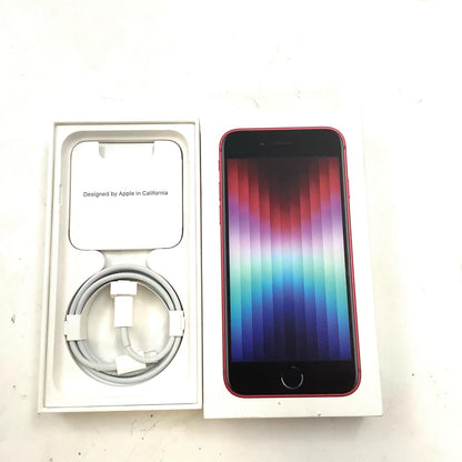 【全額返金保証】【最速発送】Apple iPhone iPhone SE（第3世代） 64GB (PRODUCT)RED SIMフリー 白ロム 動作確認済 89%