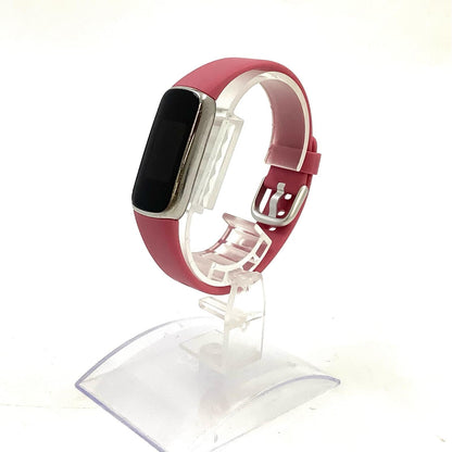 【全額返金保証】【最速発送】fitbit プラチナステンレススチールケース & オーキッドベルト luxe 美品 動作確認済