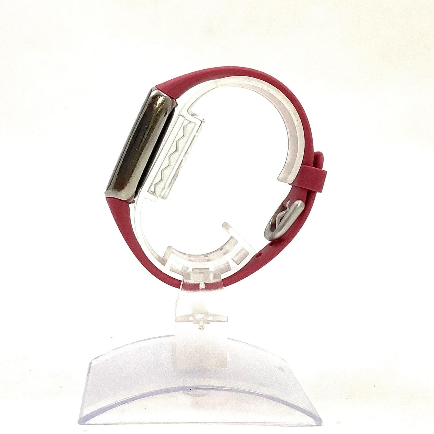 【全額返金保証】【最速発送】fitbit プラチナステンレススチールケース & オーキッドベルト luxe 美品 動作確認済