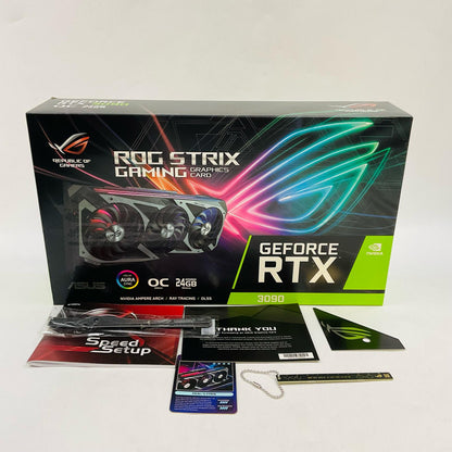 【全額返金保証】【最速発送】ASUS グラフィックボード ROG-STRIX-RTX3090-O24G-GAMING 美品 動作確認済