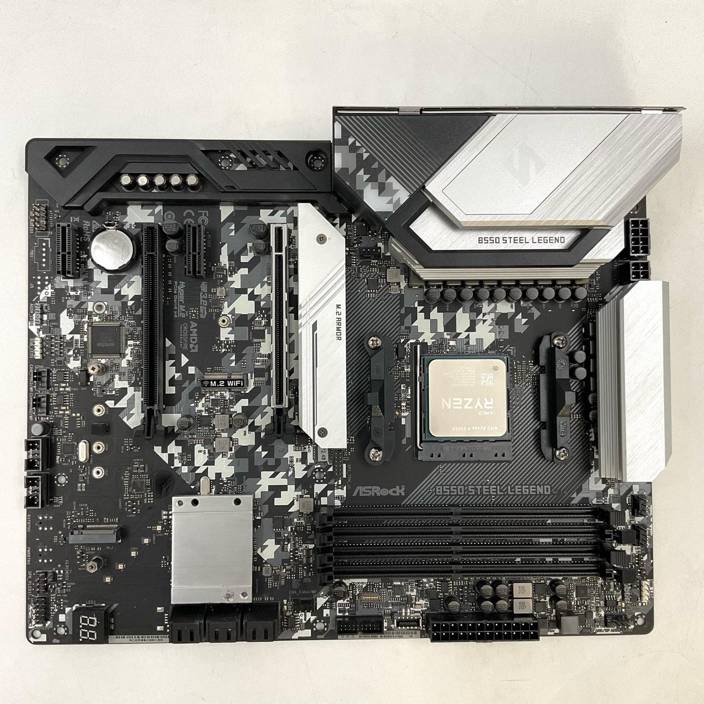 【全額返金保証】【最速発送】ASRock/AMD CPU+マザーボード AMD Ryzen9 5950X+B550 STEEL LEGEND 美品 動作確認済