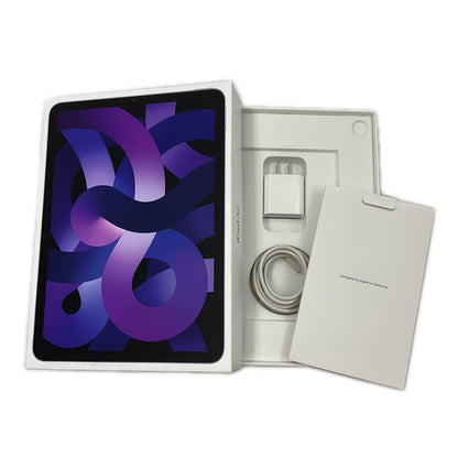 【全額返金保証】【最速発送】Apple iPad Air 10.9インチ 第5世代 64GB パープル WiFi+Cellular au SIMフリー 白ロム 美品 動作確認済