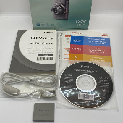 【全額返金保証】【最速発送】 コンパクトデジタルカメラ IXY 610F ゴールド 動作確認済