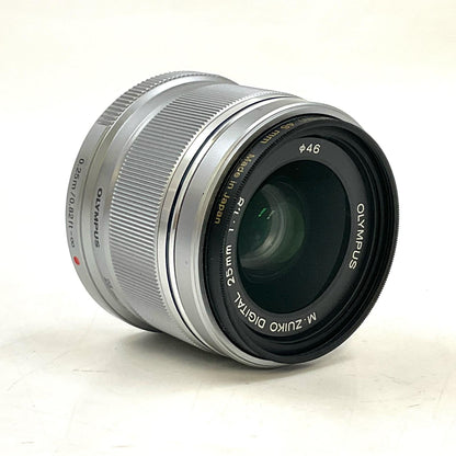 【全額返金保証】【最速発送】OLYMPUS M.ZUIKO DIGITAL 25mm F1.8 [シルバー] 美品 動作確認済