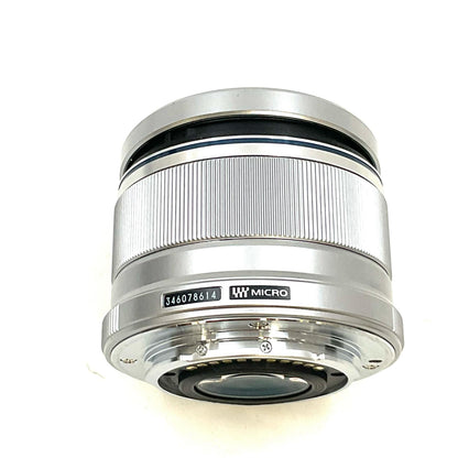 【全額返金保証】【最速発送】OLYMPUS M.ZUIKO DIGITAL 25mm F1.8 [シルバー] 美品 動作確認済