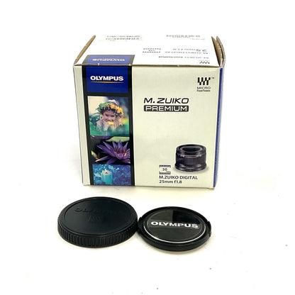 【全額返金保証】【最速発送】OLYMPUS M.ZUIKO DIGITAL 25mm F1.8 [シルバー] 美品 動作確認済