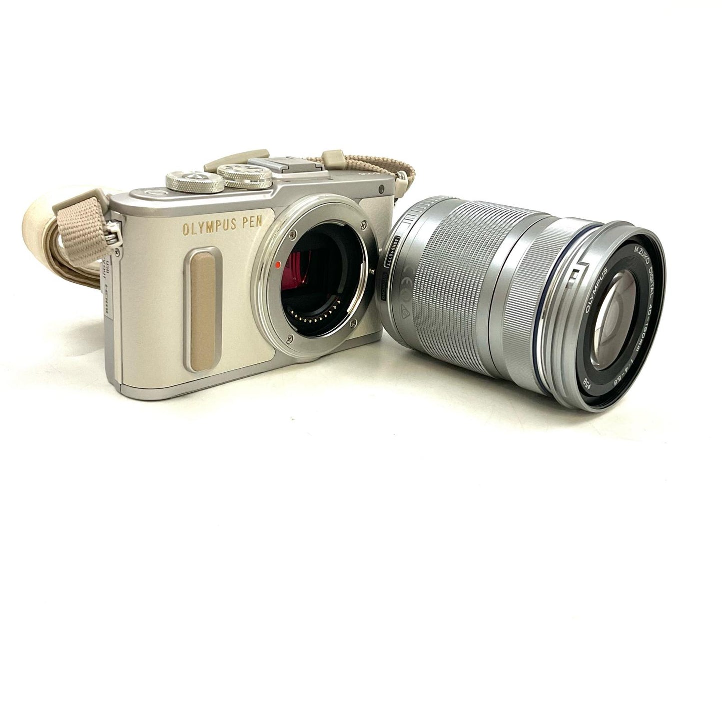 【全額返金保証】【最速発送】OLYMPUS デジタル一眼 PEN E-PL9 EZダブルズームキット [ホワイト] 美品 動作確認済