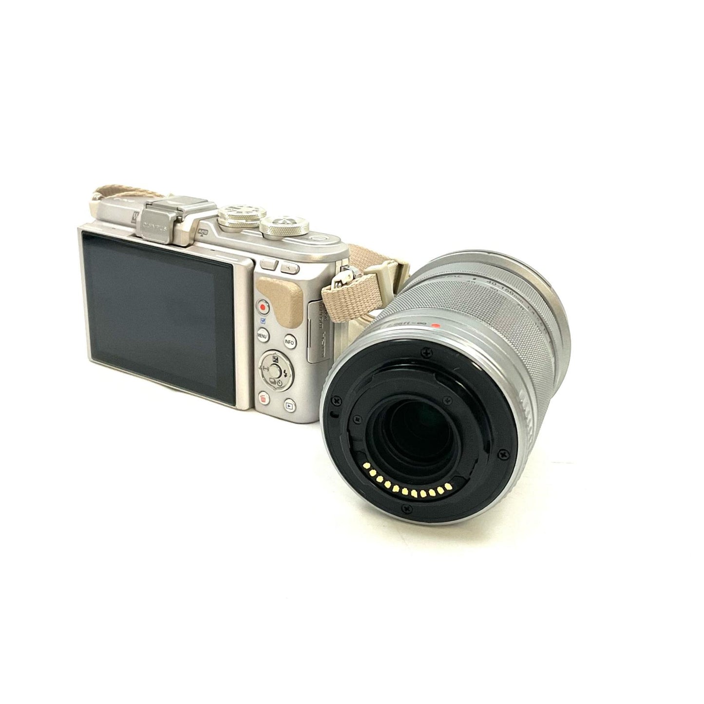 【全額返金保証】【最速発送】OLYMPUS デジタル一眼 PEN E-PL9 EZダブルズームキット [ホワイト] 美品 動作確認済