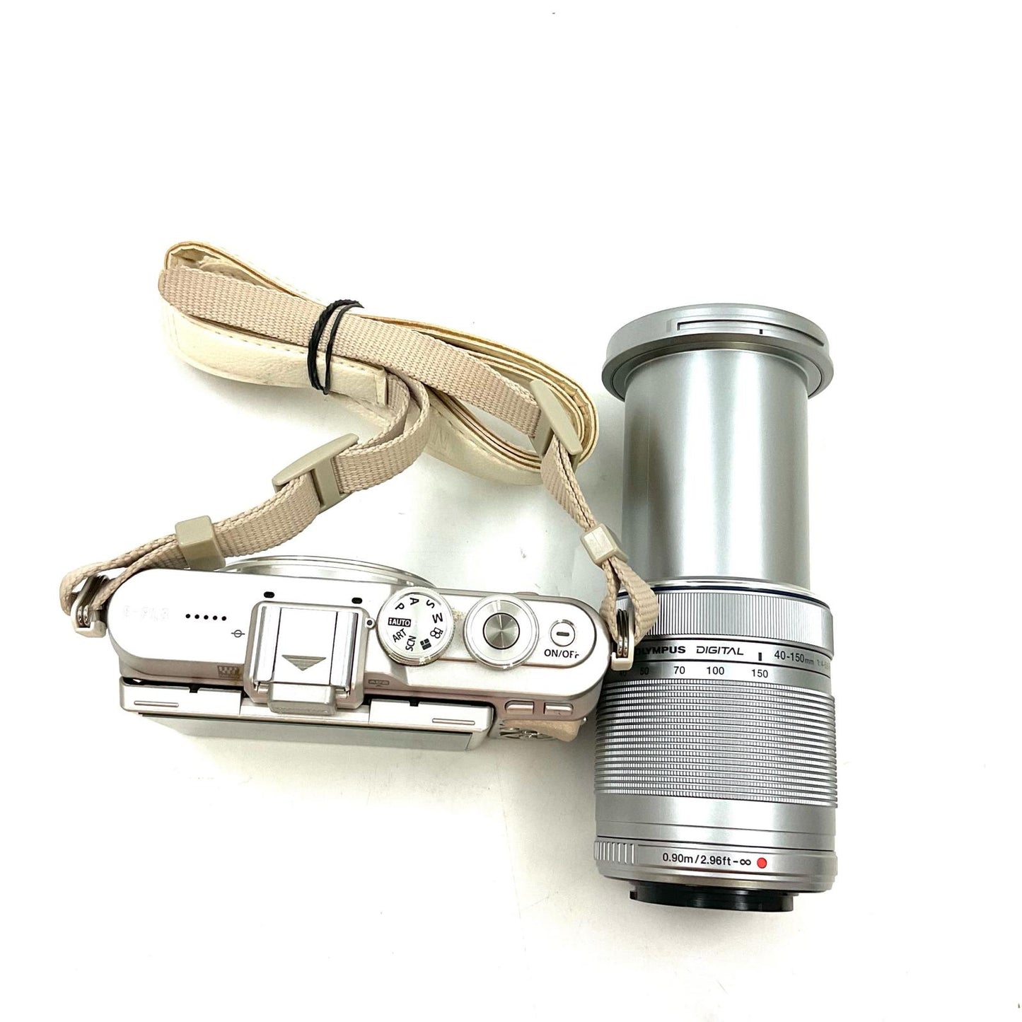 【全額返金保証】【最速発送】OLYMPUS デジタル一眼 PEN E-PL9 EZダブルズームキット [ホワイト] 美品 動作確認済