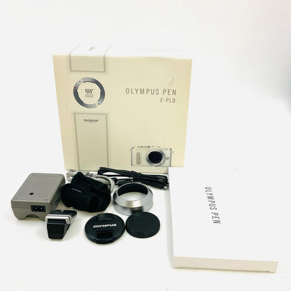 【全額返金保証】【最速発送】OLYMPUS デジタル一眼 PEN E-PL9 EZダブルズームキット [ホワイト] 美品 動作確認済