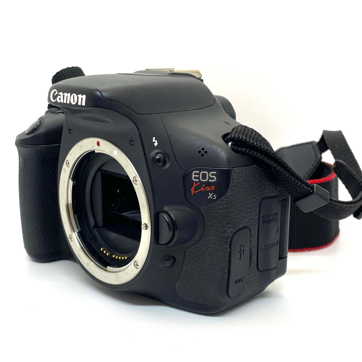 【全額返金保証】【最速発送】Canon デジタル一眼 EOS Kiss X5 EF-S 18-55 F3.5-5.6 IS II レンズキット ブラック 動作確認済