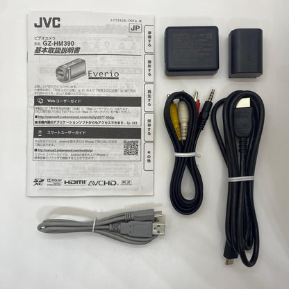 【全額返金保証】【最速発送】JVC Everio GZ-HM390-S 美品 動作確認済