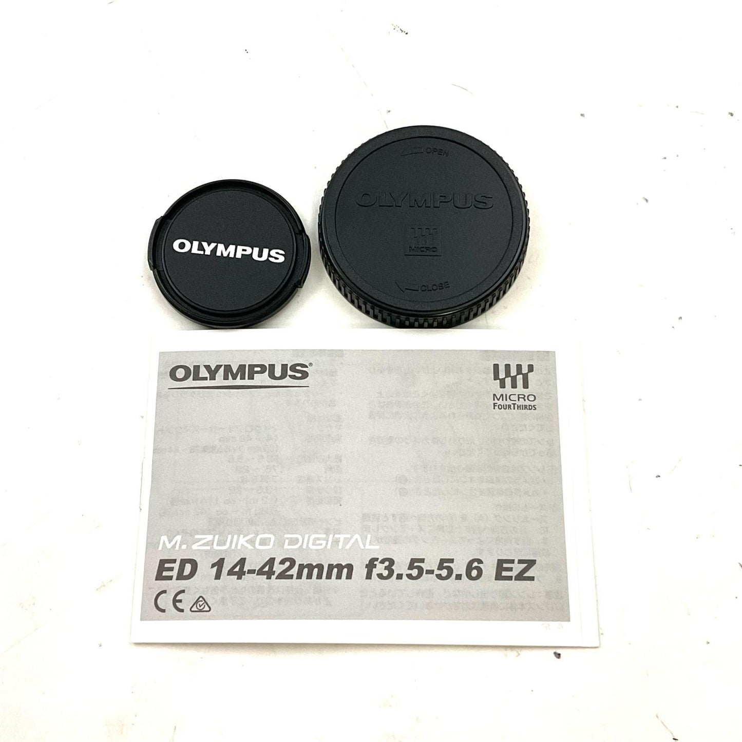 【全額返金保証】【最速発送】OLYMPUS M.ZUIKO DIGITAL ED 14-42mm F3.5-5.6 EZ　ブラック 美品 動作確認済