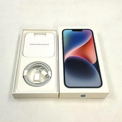 【全額返金保証】【最速発送】Apple iPhone iPhone 14 Plus 128GB ブルー SIMフリー 白ロム 美品 動作確認済 83%