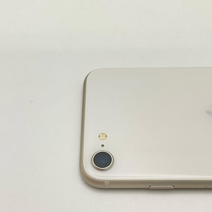 【全額返金保証】【最速発送】Apple iPhone iPhone SE（第3世代） 64GB スターライト Softbank SIMフリー 白ロム 美品 動作確認済 86%