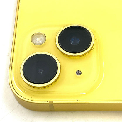 【全額返金保証】【最速発送】Apple iPhone iPhone 14 Plus 128GB イエロー Softbank SIMフリー 白ロム 美品 動作確認済 80%