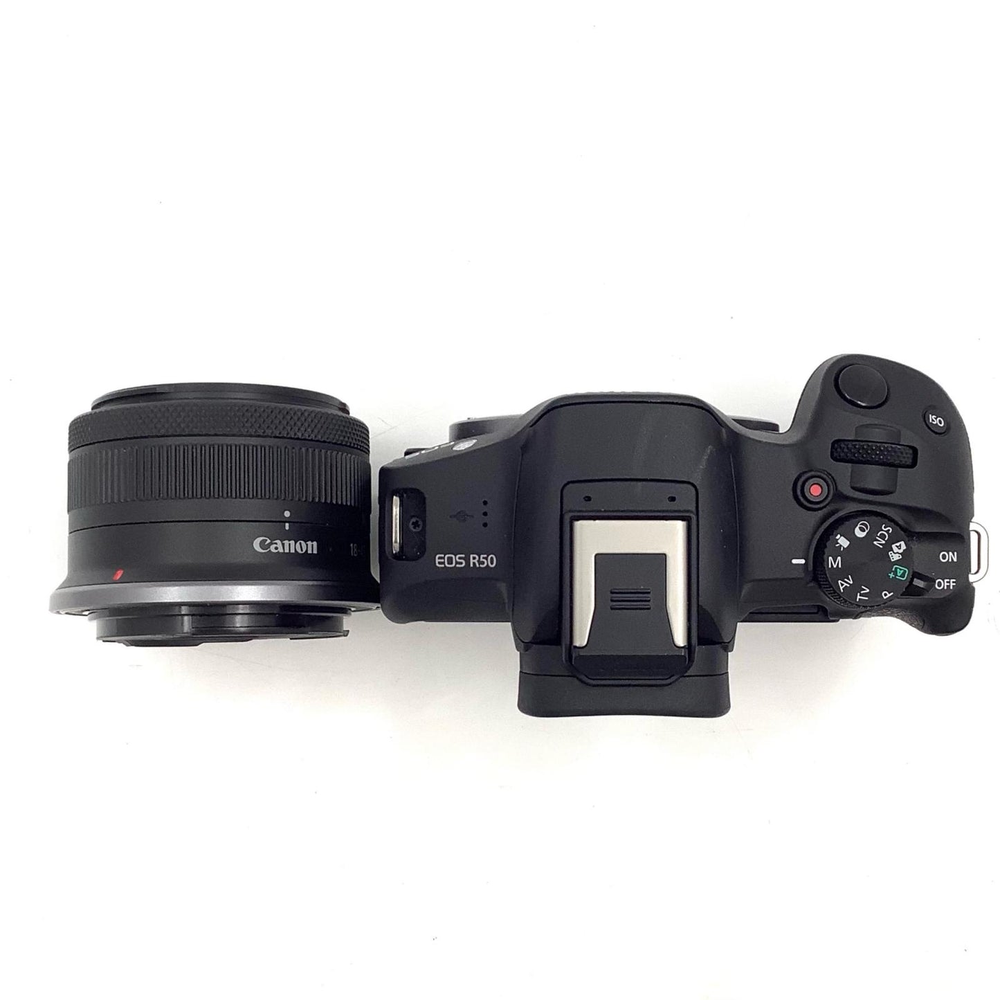 【全額返金保証】【最速発送】Canon デジタル一眼 EOS R50 RF-S18-45 IS STM レンズキット [ブラック] 美品 動作確認済