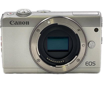 【全額返金保証】【最速発送】Canon デジタル一眼 EOS M100 ボディ ホワイト 動作確認済
