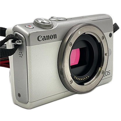 【全額返金保証】【最速発送】Canon デジタル一眼 EOS M100 ボディ ホワイト 動作確認済
