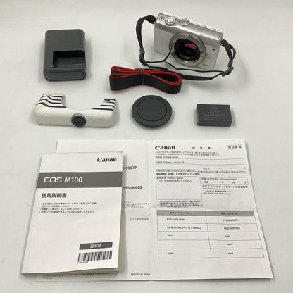 【全額返金保証】【最速発送】Canon デジタル一眼 EOS M100 ボディ ホワイト 動作確認済