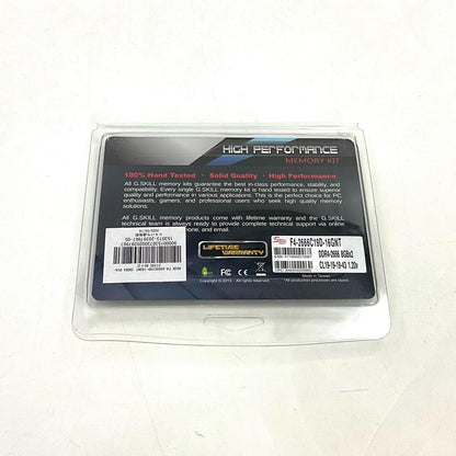 【全額返金保証】【最速発送】G.skill メモリ 8GB×２（16GB） F4-2666C19D-16GNT 美品 動作確認済