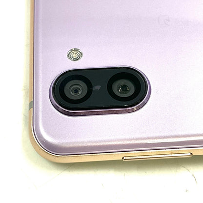 【最速発送】SHARP AQUOS AQUOS R3 128GB ピンクアメジスト au SHV44 白ロム【難有】