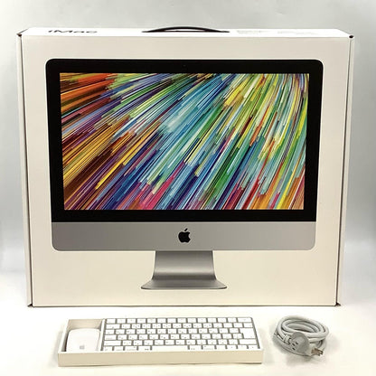 【全額返金保証】【最速発送】Apple iMac 21.5インチ クアッドコア intel core i3 8GB HDD 1TB シルバー 美品 動作確認済