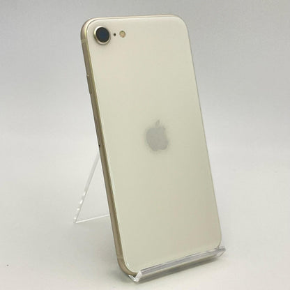 【全額返金保証】【最速発送】Apple iPhone iPhone SE（第3世代） 64GB スターライト Softbank SIMフリー 白ロム 美品 動作確認済 87%
