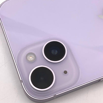 【全額返金保証】【最速発送】Apple iPhone iPhone 14 256GB パープル au SIMフリー 白ロム 動作確認済 75%